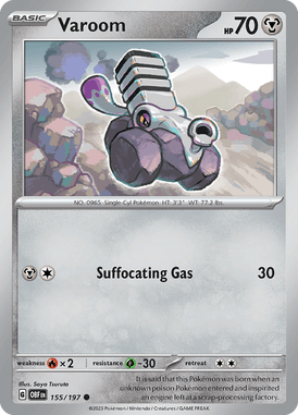 Obsidian Flames - 155/197 - Varoom - Pokemon kaarten Kopen - LuiopZondag TCG Store Assen