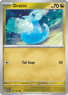 Obsidian Flames - 157/197 - Dratini - Pokemon kaarten Kopen - LuiopZondag TCG Store Assen