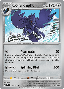 Paldea Evolved - 148/193 - Corviknight - Pokemon kaarten Kopen - LuiopZondag TCG Store Assen