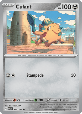 Paldea Evolved - 149/193 - Cufant - Pokemon kaarten Kopen - LuiopZondag TCG Store Assen