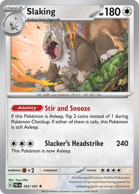 Paldea Evolved - 162/193 - Slaking - Pokemon kaarten Kopen - LuiopZondag TCG Store Assen