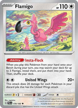 Paldea Evolved - 170/193 - Flamigo - Pokemon kaarten Kopen - LuiopZondag TCG Store Assen