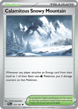 Paldea Evolved - 174/193 - Calamitous Snowy Mountain - Pokemon kaarten Kopen - LuiopZondag TCG Store Assen