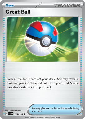 Paldea Evolved - 183/193 - Great Ball - Pokemon kaarten Kopen - LuiopZondag TCG Store Assen