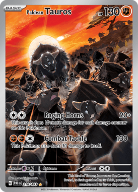 Paldea Evolved - 218/193 - Paldean Tauros - Pokemon kaarten Kopen - LuiopZondag TCG Store Assen