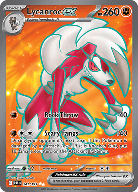 Paldea Evolved - 241/193 - Lycanroc ex - Pokemon kaarten Kopen - LuiopZondag TCG Store Assen