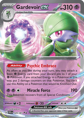 Paldean Fates - 029/091 - Gardevoir ex - Losse Pokemon kaarten Kopen - LuiopZondag TCG Store Assen