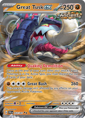 Paldean Fates - 053/091 - Great Tusk ex