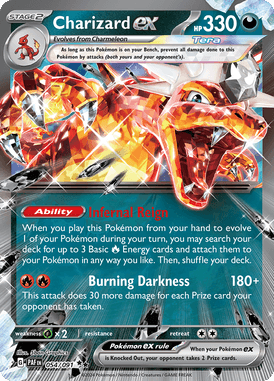 Paldean Fates - 054/091 - Charizard ex - Losse Pokemon kaarten Kopen - LuiopZondag TCG Store Assen
