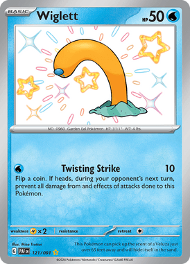 Paldean Fates - 121/091 - Wiglett - Shiny Pokemon kaarten Kopen - LuiopZondag TCG Store Assen