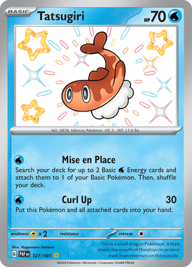 Paldean Fates - 127/091 - Tatsugiri - Shiny Pokemon kaarten Kopen - LuiopZondag TCG Store Assen