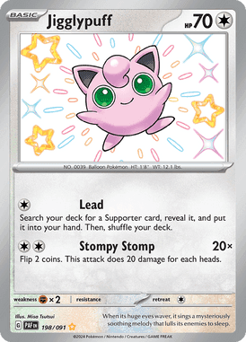 Paldean Fates - 198/091 - Jigglypuff - Shiny Pokemon kaarten Kopen - LuiopZondag TCG Store Assen