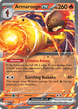 Paradox Rift - 027/182 - Armarouge ex - Pokemon kaarten Kopen - LuiopZondag TCG Store Assen