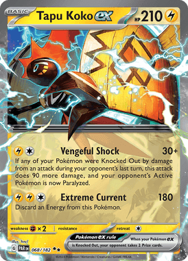 Paradox Rift - 068/182 - Tapu Koko ex - Pokemon kaarten Kopen - LuiopZondag TCG Store Assen