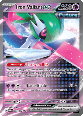 Paradox Rift - 089/182 - Iron Valiant ex - Pokemon kaarten Kopen - LuiopZondag TCG Store Assen