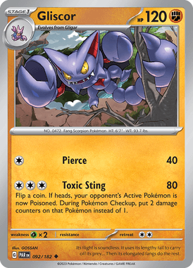 Paradox Rift - 092/182 - Gliscor - Pokemon kaarten Kopen - LuiopZondag TCG Store Assen