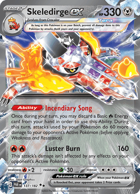 Paradox Rift - 137/182 - Skeledirge ex - Pokemon kaarten Kopen - LuiopZondag TCG Store Assen