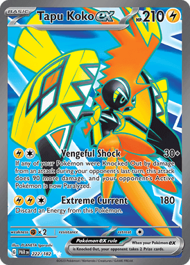 Paradox Rift - 222/182 - Tapu Koko ex - Pokemon kaarten Kopen - LuiopZondag TCG Store Assen