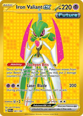 Paradox Rift - 261/182 - Iron Valiant ex - Pokemon kaarten Kopen - LuiopZondag TCG Store Assen