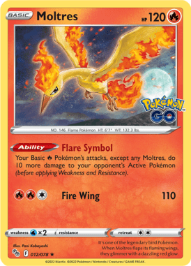 Pokémon GO - 012/078 - Moltres - LuiopZondag.nl