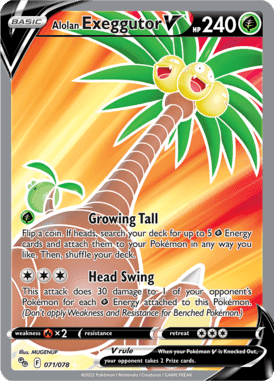 Pokémon GO - 071/078 - Alolan Exeggutor V - LuiopZondag.nl
