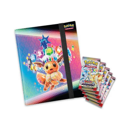  Pokémon Prismatic Evolutions Binder Collection inhoud - Luiopzondag.nl