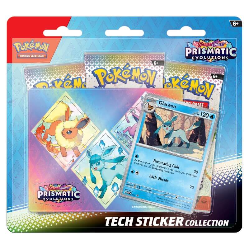 Pokémon Prismatic Evolutions Tech Sticker Collection - Luiopzondag.nl