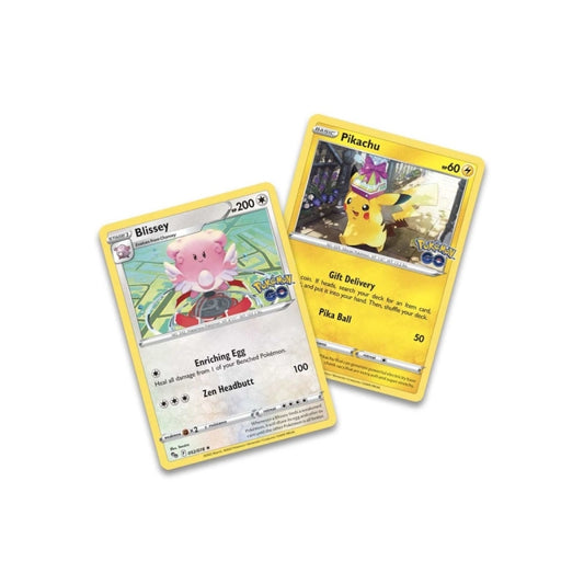 Blissey en Pikachu Art set - Pokemon Go Promo kaarten