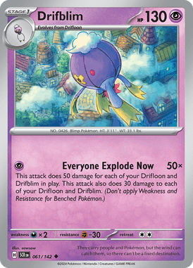 Stellar Crown - 061/142 - Drifblim - Losse Pokemon Kopen - LuiopZondag TCG Store