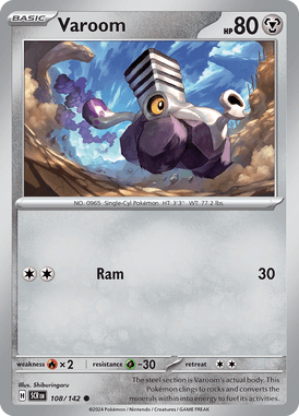 Stellar Crown - 108/142 - Varoom - Losse Pokemon Kopen - LuiopZondag TCG Store