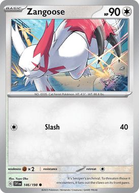 Scarlet & Violet - 146/198 - Zangoose