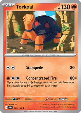 Scarlet & Violet - 035/198 - Torkoal - Pokemon kaarten Kopen - LuiopZondag TCG Store Assen