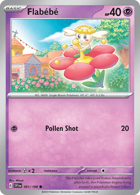 Scarlet & Violet - 091/198 - Flabébé - Pokemon kaarten Kopen - LuiopZondag TCG Store Assen
