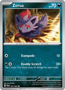 Shrouded Fable - 031/064 - Zorua - Losse Pokemon Kopen - LuiopZondag TCG Store