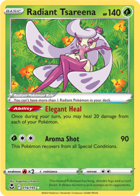 Silver Tempest - 016/195 - Radiant Tsareena - Radiant