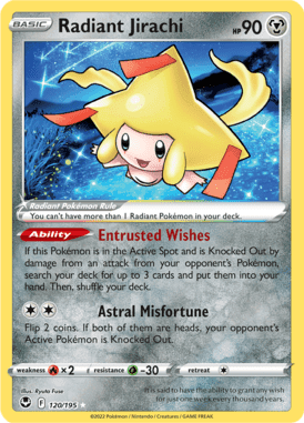 Silver Tempest - 120/195 - Radiant Jirachi - Radiant - LuiopZondag.nl