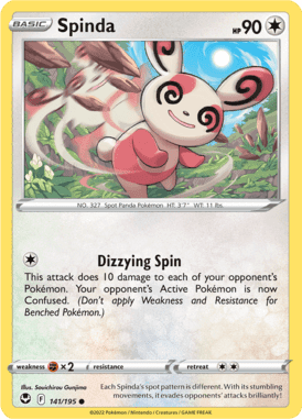 Silver Tempest - 141/195 - Spinda - LuiopZondag.nl