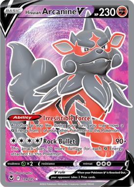 Silver Tempest - 179/195 - Hisuian Arcanine V - LuiopZondag