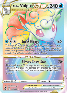 Silver Tempest - 197/195 - Alolan Vulpix VSTAR - LuiopZondag