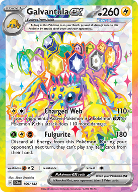 Stellar Crown - 159/142 - Galvantula ex - Losse Pokemon Kopen - LuiopZondag TCG Store