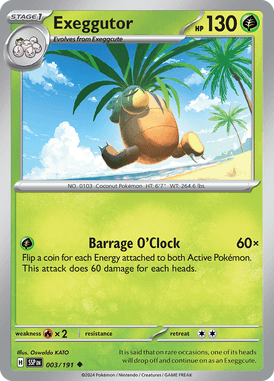 Surging Sparks - 003/191 - Exeggutor - Pokemon kaarten Kopen - LuiopZondag TCG Store Assen
