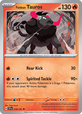 Surging Sparks - 018/191 - Paldean Tauros - LuiopZondag TCG Store Assen