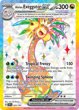 Surging Sparks - 225/191 - Alolan Exeggutor ex - LuiopZondag.nl
