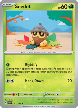 Temporal Forces - 003/162 - Seedot - Losse Pokemon Kopen - LuiopZondag TCG Store Assen