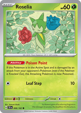 Temporal Forces - 008/162 - Roselia - Losse Pokemon Kopen - LuiopZondag TCG Store Assen