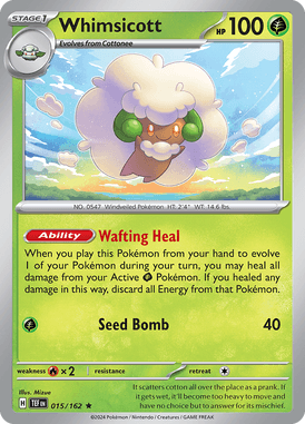 Temporal Forces - 015/162 - Whimsicott - Losse Pokemon kaartem Kopen - LuiopZondag TCG Store Assen