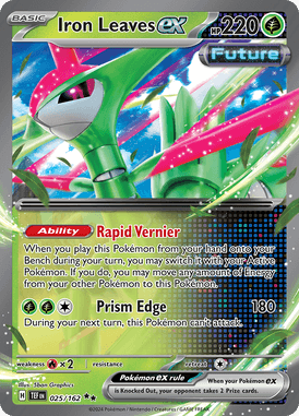 Temporal Forces - 025/162 - Iron Leaves ex - Losse Pokemon kaartem Kopen - LuiopZondag TCG Store Assen
