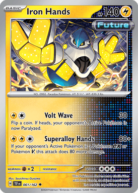 Temporal Forces - 061/162 - Iron Hands - Losse Pokemon kaartem Kopen - LuiopZondag TCG Store Assen