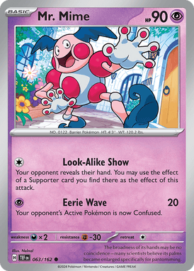 Temporal Forces - 063/162 - Mr. Mime - Losse Pokemon kaartem Kopen - LuiopZondag TCG Store Assen