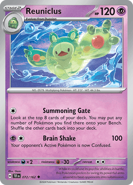 Temporal Forces - 072/162 - Reuniclus - Losse Pokemon kaarten Kopen - LuiopZondag TCG Store Assen